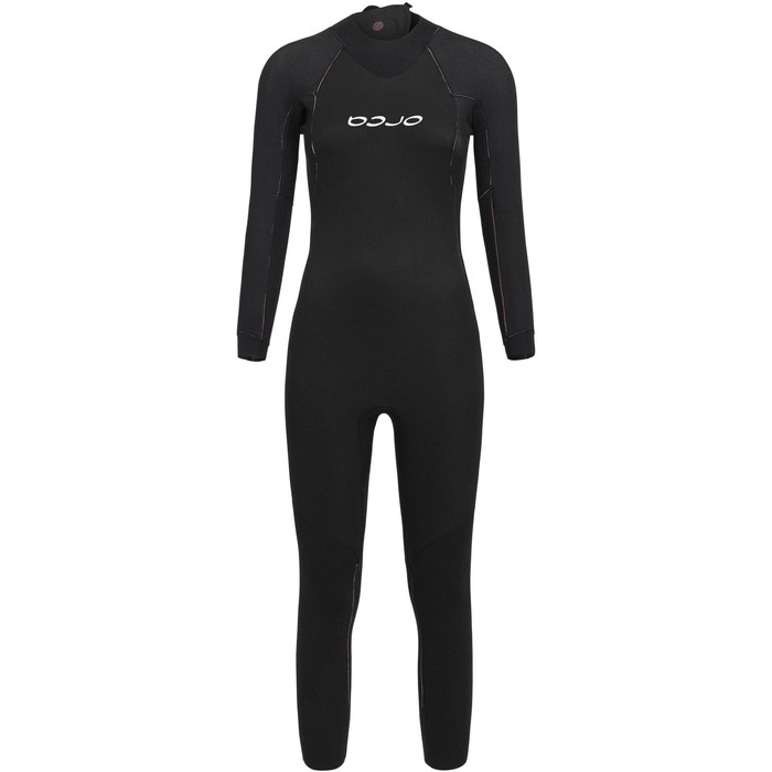 2024 Orca Womens Vitalis Hi-Vis Back Zip Open Water Swim Wetsuit NN674601 - Black